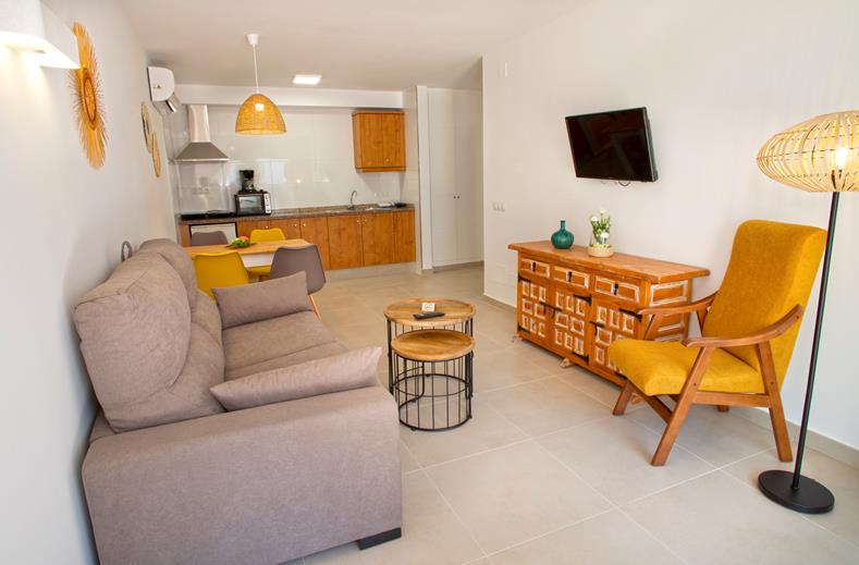 Woonkamer van een appartement van La Baranda